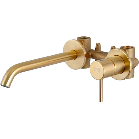 Смеситель для раковины Remer X-Style X15PLBG Золото брашированное Смеситель для раковины Remer X-Style X15PLBG Золото брашированное
