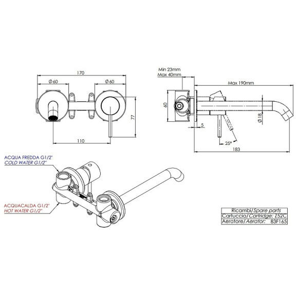 Смеситель для раковины Remer X-Style X15PLBG Золото брашированное Смеситель для раковины Remer X-Style X15PLBG Золото брашированное