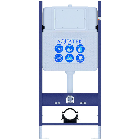 Комплект унитаза с инсталляцией Aquatek Set Aquatek Каир-14-017 с сиденьем Микролифт и Черной матовой клавишей смыва Комплект унитаза с инсталляцией Aquatek Set Aquatek Каир-14-017 с сиденьем Микролифт и Черной матовой клавишей смыва