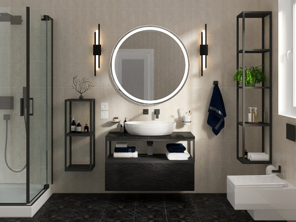 Тумба Cezares Cadro 100 CADRO-100-1C-SO-NR-BLUM подвесная Nero Тумба Cezares Cadro 100 CADRO-100-1C-SO-NR-BLUM подвесная Nero