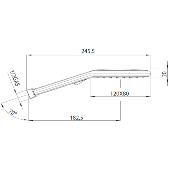Ручной душ Bossini Agua Life B00177.030 Хром Ручной душ Bossini Agua Life B00177.030 Хром