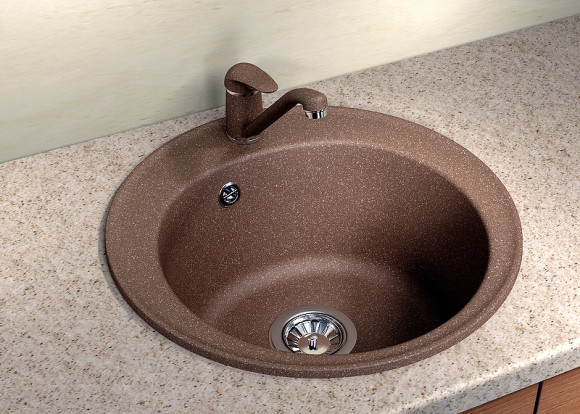 Кухонная мойка Florentina Никосия-510 20.135.B0510.104 Бежевая