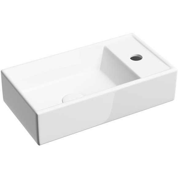 Раковина Ceramicanova Element 41 L CN6051L Белая глянцевая