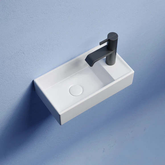 Раковина Ceramicanova Element 41 L CN6051L Белая глянцевая Раковина Ceramicanova Element 41 L CN6051L Белая глянцевая