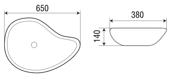 Раковина-чаша WeltWasser Elbach 1090 65 10000004578 Белый глянец