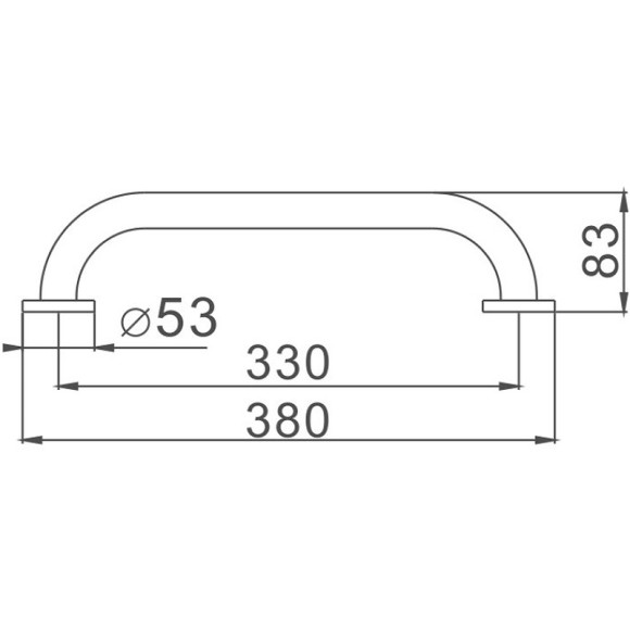 Поручень Haiba HB1718 Хром Поручень Haiba HB1718 Хром