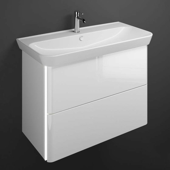 Тумба с раковиной Burgbad Iveo 100 SFEY100F2833G0169C0001*1 подвесная Белая глянцевая