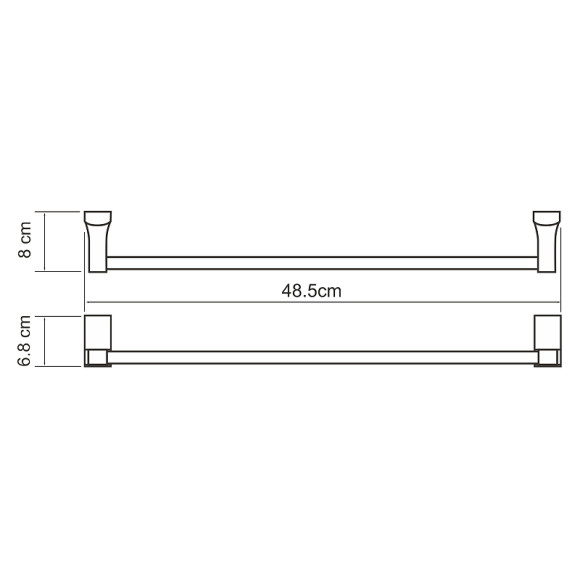 Полотенцедержатель WasserKRAFT Leine K-5050 Хром
