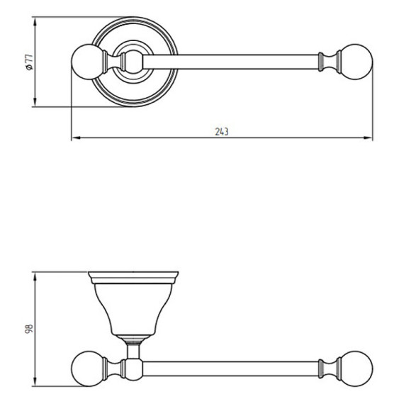 Держатель туалетной бумаги Migliore Provance 17652 Хром Держатель туалетной бумаги Migliore Provance 17652 Хром