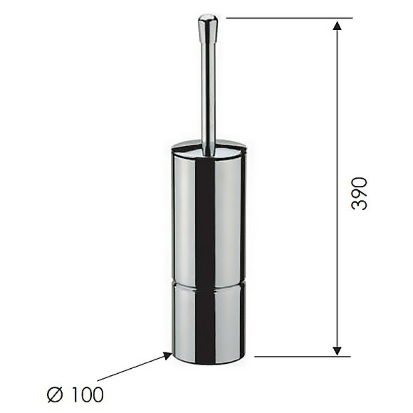 Ершик для унитаза Remer RB465CR Хром Ершик для унитаза Remer RB465CR Хром