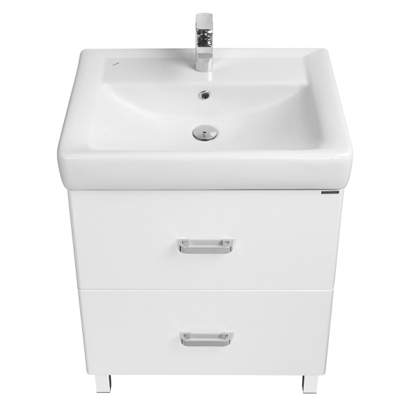 Тумба под раковину Aquaton Америна 56 Н 1A169201AM010 Белая глянцевая