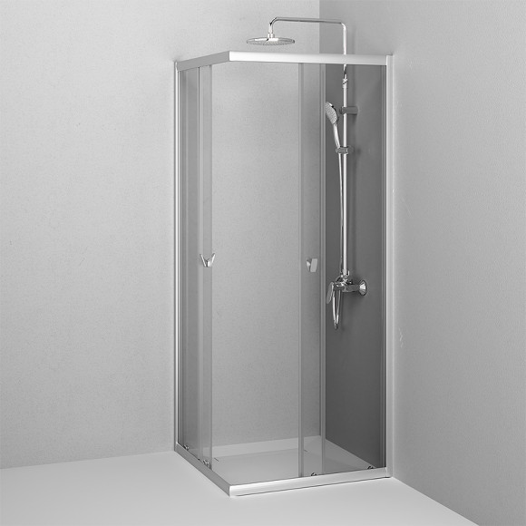 Душевой уголок AM.PM Sunny 80х80 W87G-403-8080-MT профиль Хром матовый стекло прозрачное Душевой уголок AM.PM Sunny 80х80 W87G-403-8080-MT профиль Хром матовый стекло прозрачное