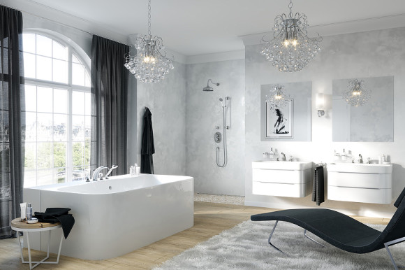 Смеситель для душа Kludi Adlon 517200520 с термостатом Хром