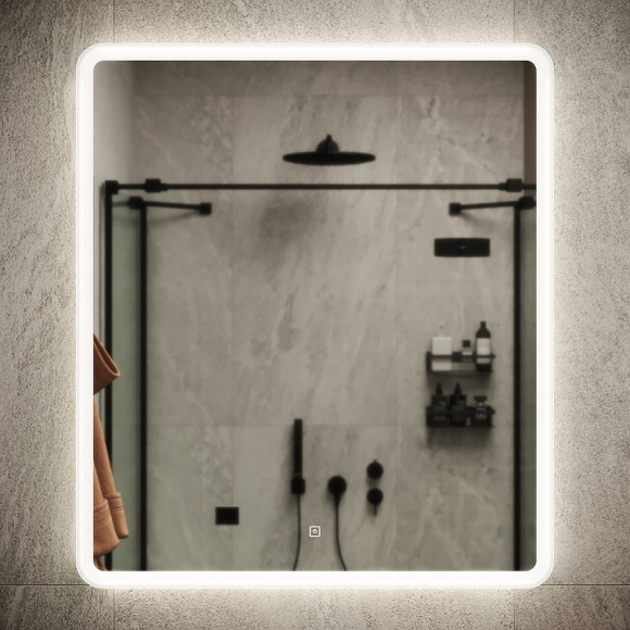 Зеркало Sancos Arcadia 70 AR700 с подсветкой с сенсорным выключателем Зеркало Sancos Arcadia 70 AR700 с подсветкой с сенсорным выключателем