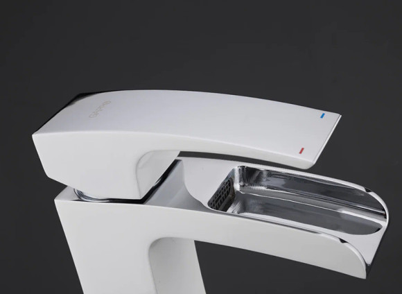 Смеситель для раковины Gappo G07 G1007-30 Белый Хром Смеситель для раковины Gappo G07 G1007-30 Белый Хром