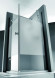 Боковая стенка для душевого уголка Huppe Design Pure 90 510803.092.373 Профиль хром, стекло Intima