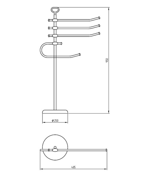 Напольная стойка Migliore Mirella 17196 Бронза Напольная стойка Migliore Mirella 17196 Бронза