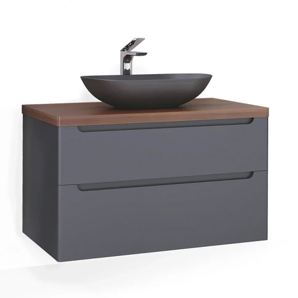 Столешница под раковину Jorno Wood 100 Wood.06.100/DW Темное дерево Столешница под раковину Jorno Wood 100 Wood.06.100/DW Темное дерево