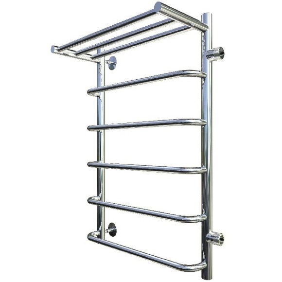 Водяной полотенцесушитель Тругор Идеал 1 П ПМ 80x50 с полкой Хром Водяной полотенцесушитель Тругор Идеал 1 П ПМ 80x50 с полкой Хром
