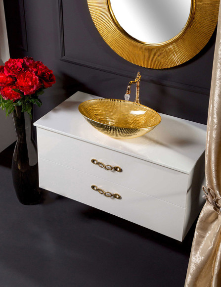 Тумба под раковину Boheme Armadi Art NeoArt 110 831-110-WH подвесная White