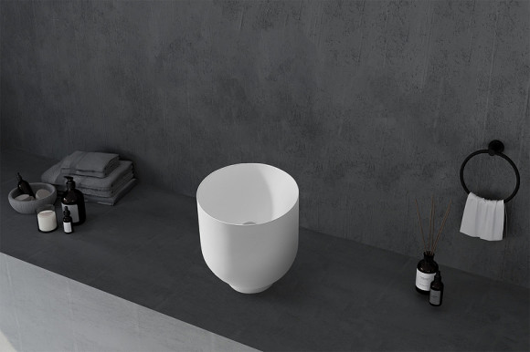 Раковина-чаша Abber Stein 40 AS2618 Белая матовая Раковина-чаша Abber Stein 40 AS2618 Белая матовая