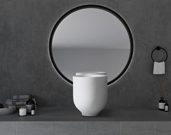 Раковина-чаша Abber Stein 40 AS2618 Белая матовая Раковина-чаша Abber Stein 40 AS2618 Белая матовая