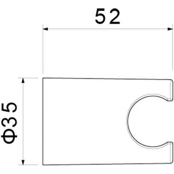 Держатель ручного душа Aquatek AQ2404CR Хром Держатель ручного душа Aquatek AQ2404CR Хром