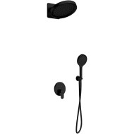 Душевая система AQUAme AQM8402MB Черная матовая