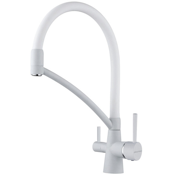 Смеситель для кухни Paulmark Siegen Si213111-431TW Белый