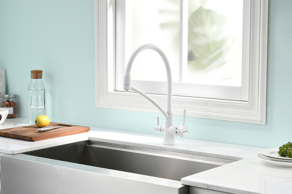 Смеситель для кухни Paulmark Siegen Si213111-431TW Белый