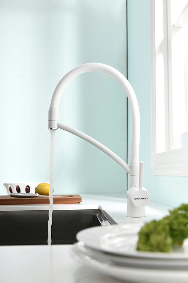 Смеситель для кухни Paulmark Siegen Si213111-431TW Белый