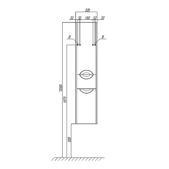 Шкаф пенал Aquaton Сильва 32 R 1A215603SIW7R подвесной с бельевой корзиной Дуб полярный Шкаф пенал Aquaton Сильва 32 R 1A215603SIW7R подвесной с бельевой корзиной Дуб полярный