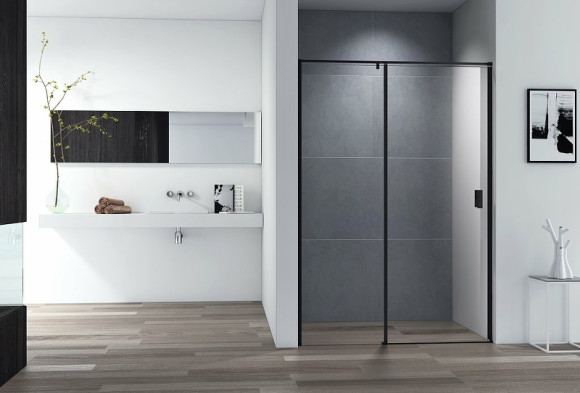 Душевая дверь Cezares Urban 110 URBAN-B-12-110-C-NERO профиль Черный матовый стекло прозрачное Душевая дверь Cezares Urban 110 URBAN-B-12-110-C-NERO профиль Черный матовый стекло прозрачное