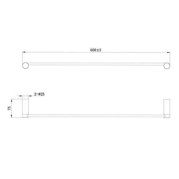 Полотенцедержатель Raiber Graceful RP-80001 Хром