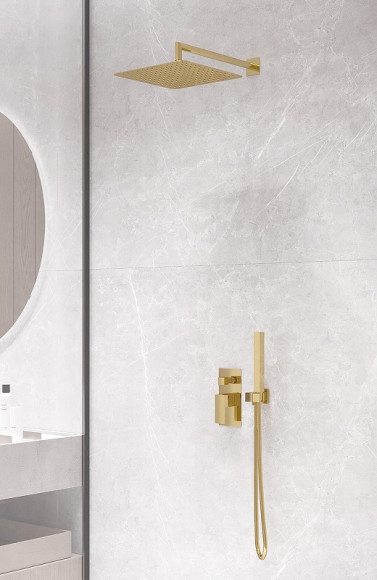 Душевая система Boheme Qubic 474-3-G Золото