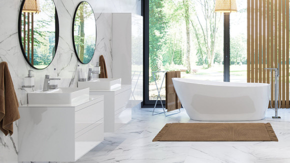 Шкаф пенал Excellent Finli 40 MLEX.1201.400.WHWH подвесной Белый глянец