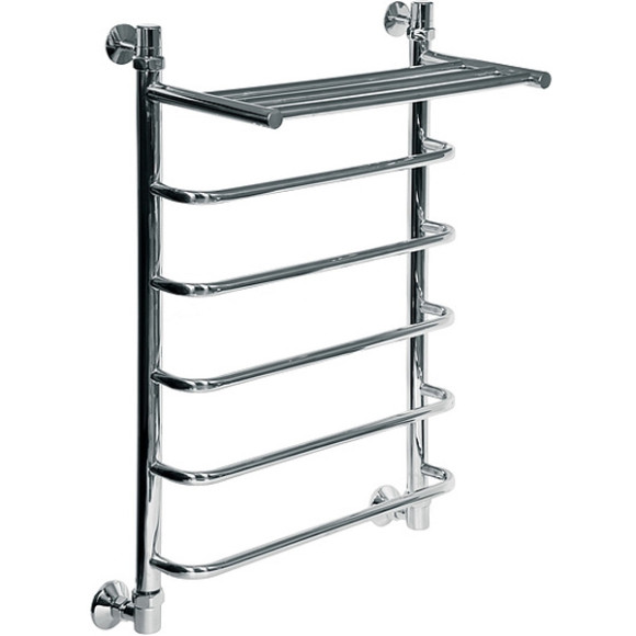 Водяной полотенцесушитель Ника Quadro Л90/ВП 80x40 с полкой Хром Водяной полотенцесушитель Ника Quadro Л90/ВП 80x40 с полкой Хром