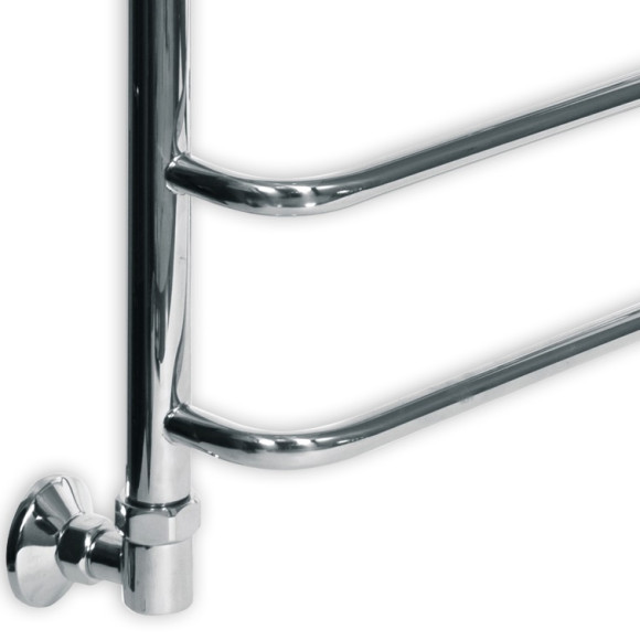 Водяной полотенцесушитель Ника Quadro Л90/ВП 80x40 с полкой Хром Водяной полотенцесушитель Ника Quadro Л90/ВП 80x40 с полкой Хром