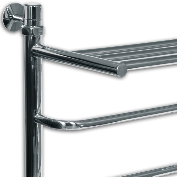 Водяной полотенцесушитель Ника Quadro Л90/ВП 80x40 с полкой Хром Водяной полотенцесушитель Ника Quadro Л90/ВП 80x40 с полкой Хром