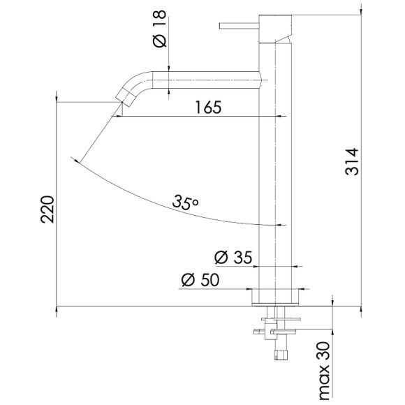 Смеситель для раковины Remer X-Style X11LXLXV Сталь Смеситель для раковины Remer X-Style X11LXLXV Сталь