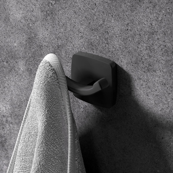 Комплект мебели для ванной AM.PM Gem 75 BK90GN подвесной Черный матовый со смесителем для раковины и аксессуарами