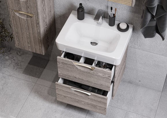 Тумба под раковину Aquaton Сильва 54 1A211801SIW60 Дуб фьорд