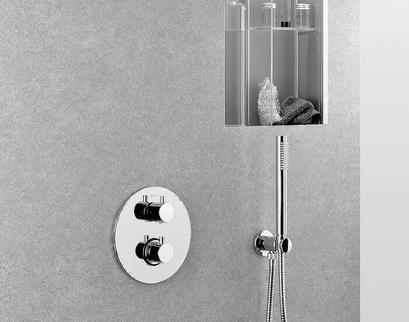 Душевая система Paffoni Light KITLIQ019CR045 с термостатом Хром