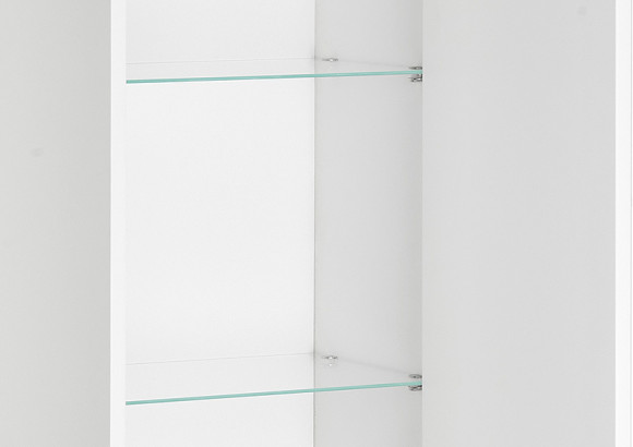 Шкаф пенал ASB-Woodline Риола 40 12420 подвесной Белый Шкаф пенал ASB-Woodline Риола 40 12420 подвесной Белый