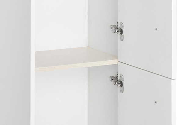 Шкаф пенал ASB-Woodline Риола 40 12420 подвесной Белый Шкаф пенал ASB-Woodline Риола 40 12420 подвесной Белый