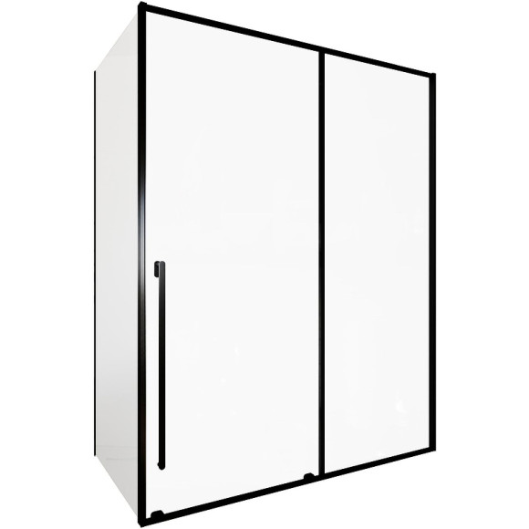 Душевой уголок Allen Brau Fantasy 160x100 3.11010.31 + 3.11014.31 профиль Черный матовый стекло прозрачное