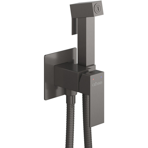 Гигиенический душ со смесителем Cezares Slider SLIDER-DIF-GM Оружейная сталь Гигиенический душ со смесителем Cezares Slider SLIDER-DIF-GM Оружейная сталь