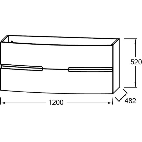 Тумба под раковину Jacob Delafon Nona 120 EB1890RU-442 подвесная Серый антрацит