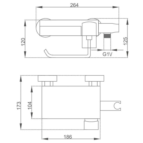 Гигиенический душ со смесителем Gappo Gyron G7296 Хром Белый Гигиенический душ со смесителем Gappo Gyron G7296 Хром Белый