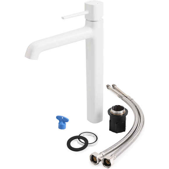 Смеситель для раковины Orange Karl M05-121w Белый